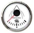 Anzeigeinstrument Ruderausschlag weiß/poliert
