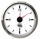 Quarzuhr, weiß/poliert