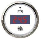 Digitales Voltmeter, 8/32 V weiß/poliert