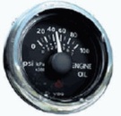 Öldruckmesser, schwarz 5 bar/80 psi