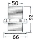 Raymarine M78713-PZ thruhull depth