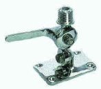 Double swivelling base for antennas AISI 316