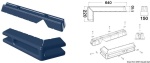 Fender f. Bootstege 640 + 220 mm blau