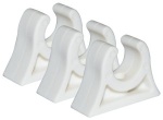 Clip für Rohr, weiß 16/18 mm