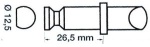 Ruderdolle Kunstoff/Messing 12,5 x 26,5 mm