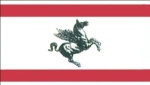 Flagge Toskana 20 x 30 cm
