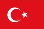 Flagge Türkey 20 x 30 cm