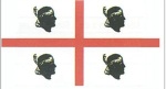 Flagge Sardinien 20 x 30 cm
