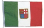 Italienflagge m. Wappen 20 x 30 cm