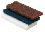 Mittlere Schleifpads, blau (paarweise)