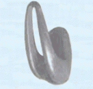 Kleiderhaken aus Nylon 55x24 mm