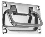 Bodenheber Messing, verchromt 50x75 mm