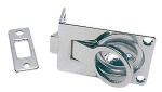 Einlaß-Ringschnäpper Messing, verchromt 57x40 mm