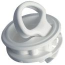 Bodenheber Nylon, weiß ohne Schloß