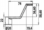 Ersatzhebel f Bodenheber 586 mm