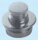 Druckknopfschloß Nylon/Messing, verchromt 16 mm