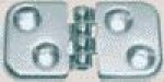Scharnier Messing, verchromt 60x32 mm