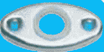 Rosette f. Türklinke Ø 28x53 mm oval