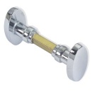 Classic Türklinke Oval M Messing verchromt 26x51mm