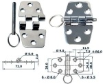 Scharnier herausragender Kern 72x38,5mm
