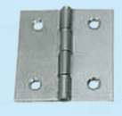 Scharnier aus VA-Stahl, poliert 25x30 mm