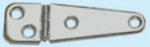 VA-Stahl Scharnier, poliert 103x32 mm