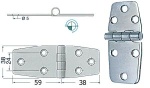 Scharnier herausragender Kern 97x38 mm