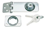Überwurfschloß m. Schloß 80x30 mm