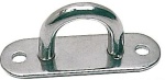 Augbügel Grundplate eben VA-Stahl poliert 36x100mm