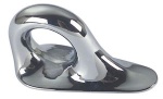 Augbolzen Bronze, verchromt 90x40 mm