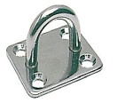 Rechteckige Augplatte VA-Stahl 5 mm