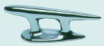 Torpedoklampe Messing, verchromt 100 mm