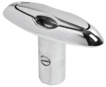 Mini Klampe, abwendbar AISI316 hochglanz. 89x31 mm