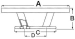Nordik Black Line Klampe 150 mm