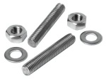VA-Stahl Stiftschrauben-Set f. Klampen 8x80 mm