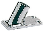 Relingstützenhalter, rechteckig AISI316 60° 22 mm