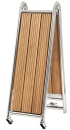 Gangway, klappbar AISI316/Irokoteak 220 cm