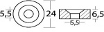 Magnesium-Ringanode 24x6,5