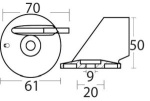 Aluminium-Finnanode 55/85 HP + 40/70 Viertakter