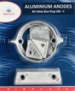Anoden-Set f. Volvo-Motoren 290 DP Aluminium