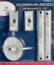 Anoden-Set f. Mercury 75115 EFI Aluminium
