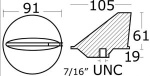Kurze Finnanode Mercury 40/225 PS Magnesium