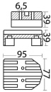 Anode aus Magnesium f. Mercruiser Heckantrieb