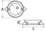 Anode aus Zink f. Volvo Penta Duo Prop 852182