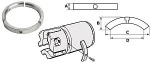 Magnesiumanode-Set f.SailDrive 3-flügelig Schraube