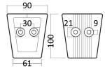 Fußanode aus Magnesium Volvo SX/DPS