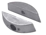 Paar Aluminiumanoden f. Faltpropeller