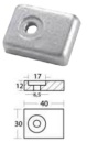 Magnesium-Plattenanode f. 40/50 PS Viertakter