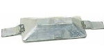 Anode, rechteckig m.Einsatz 95x34x17 mm