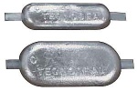 Anode, oval m.Einsatz 215x90x30 mm